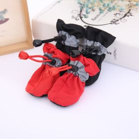 Pet Dog shoes Waterproof chihuahua Anti-slip boots zapatos para perro puppy cat socks botas sapato para cachorro chaussure chien - Black - 6