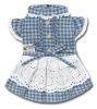 Touchdog 'I love Poochi' Classical Fashion Plaid Dog Dress - Blue - Medium