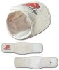 Touchdog Gauze-Aid Protective Dog Bandage and Calming Compression Sleeve - White - Large