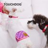 Touchdog Gauze-Aid Protective Dog Bandage and Calming Compression Sleeve - White - Medium