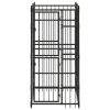 vidaXL Outdoor Dog Kennel Steel 19.8 ftÂ¬â‰¤ - Black