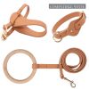 Pet Life 'Ever-Craft' Boutique Series Adjustable Designer Leather Dog Harness - Brown - Large