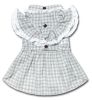 Touchdog 'I love Poochi' Classical Fashion Plaid Dog Dress - Grey - Large