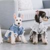 Touchdog 'I love Poochi' Classical Fashion Plaid Dog Dress - Grey - X-Small