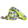 Touchdog 'Chain Printed' Tough Stitched Embroidered Collar and Leash - Yellow - Small