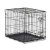 Single-Door Folding Dog Crate with Divider; XX-Large; 48" - 1-door - Metal, plastic