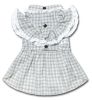 Touchdog 'I love Poochi' Classical Fashion Plaid Dog Dress - Grey - X-Small