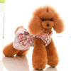 Dog Dress Bowknot Floral Dress Cute Rosette Dog Sundress Dog Princess Dresses - M - pink