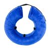 Inflatable Pet Collar dog collar Anti-bite Neck Elizabethan Collar Cute Cat Dog Puppy Neck Protective Circle Collar For Small Large Dogs - Blue - XS