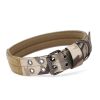 Super strong large dog collar with D-Ring & Buckle Collars Medium sized dog Golden haired horse dog Fierce dog collar - Camouflage - XL