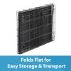 Single-Door Folding Dog Crate with Divider; XX-Large; 48" - 1-door - Metal, plastic