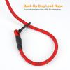 5FT Dog Leash Dog Training Walking Lead w/ Foam Handle Highly Reflective Treads  - Black