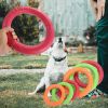 EVA Pet Flying Discs Dog Interactive Toy Training Ring Puller Bite-Resistant Wear-Resistant Outdoor Dog Trainer Pet Supplies - Green