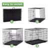 Double-Door Metal Dog Crate with Divider and Tray; X-Large; 48"L - 48L - Metal