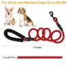 5FT Dog Leash Dog Training Walking Lead w/ Foam Handle Highly Reflective Treads  - Black