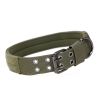 Super strong large dog collar with D-Ring & Buckle Collars Medium sized dog Golden haired horse dog Fierce dog collar - Army green - XL