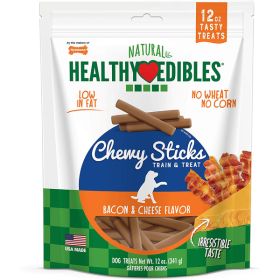 Nylabone Healthy Edibles Chewy Sticks Dog Training Treats Bacon Cheese; 1ea-12 oz