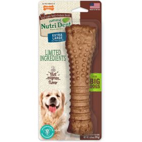 Nylabone Nutri Dent Filet Mignon Flavored Dog Dental Chews 1ea-XL-Souper 1 ct