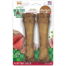 Nylabone Healthy Edibles All Natural Long Lasting Roast Beef Flavor Chew Treats 2 Count; Roast Beef; 1ea-XL-Souper