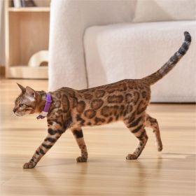 Pet Cat Toy Laser Collar (Color: Purple)