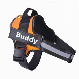 Dog Harness No Pull Reflective Breathable Adjustable Pet (Option: Orange-XS)