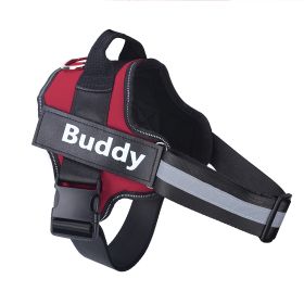 Dog Harness No Pull Reflective Breathable Adjustable Pet (Option: Red-XS)