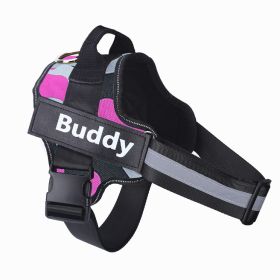 Dog Harness No Pull Reflective Breathable Adjustable Pet (Option: Camouflage Pink-XS)