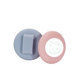 Silicone Tracker Pet Collar Anti-lost Locator Protective Shell (Option: Gray Blue Pink-L)