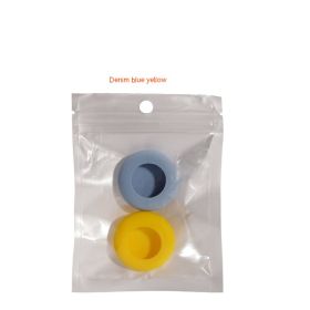 Silicone Tracker Pet Collar Anti-lost Locator Protective Shell (Option: Denim Blue And Yellow-S)