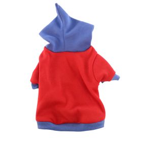 Pet Clothes Dog Fleece Padded Coat Hooded Sweater (Option: Red-S)