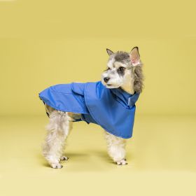 Pet Dog Cape-style Raincoat Waterproof (Option: Blue-M)