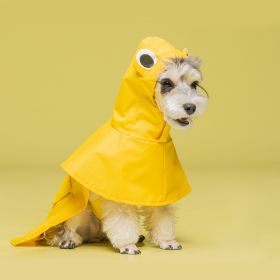 Pet Dog Cape-style Raincoat Waterproof (Option: Yellow-XXXL)