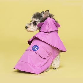 Pet Dog Cape-style Raincoat Waterproof (Option: Purple-XXXL)